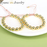 5PCS Ball Beaded Macrame Bracelets Charm Jewelry