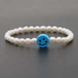 5PCS Natural Pearl Bracelet with Polymer Clay for Women Girls Party