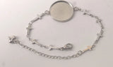 5PCS 20mm Round Cabochons Setting Bracelet