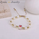 Evil Eye Bracelet Freshwater Pearl Jewelry for Women Bijoux Pulseras Femme