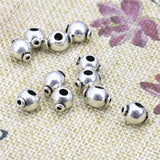 5PCS Loose Copper Round DIY Beads Big Hole Ball Jewelry Making Metal Crafts