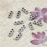 5PCS 3-Hole Round Lucky DIY Necklace Finding Accessories 5x13mm