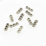 5PCS 3-Hole Round Lucky DIY Necklace Finding Accessories 5x13mm
