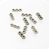 5PCS 3-Hole Round Lucky DIY Necklace Finding Accessories 5x13mm