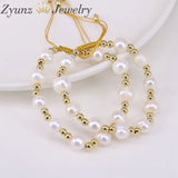 5PCS Freshwater Pearl Bracelet Natural Macrame Jewelry Gift