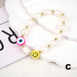 5PCS Freshwater Pearl Bracelets with Charms