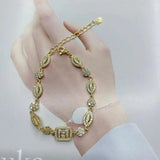 5PCS Geometric Chain Bracelets Evil Eye Flower Bacelet