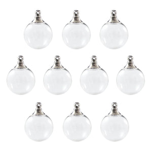 5PCS Glass Globe Pendant DIY Necklace Jewelry Charms