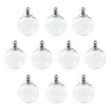 5PCS Glass Globe Pendant DIY Necklace Jewelry Charms