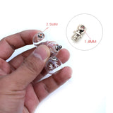 5PCS Glass Globe Pendant DIY Necklace Jewelry Charms