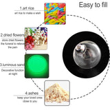 5PCS Glass Globe Pendant DIY Necklace Jewelry Charms