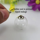 5PCS Glass Globe Pendant DIY Necklace Jewelry Charms