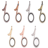 5PCS Glass Rhinestone Musical Note Floating Charms Locket Pendant