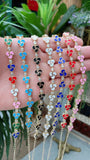 Gothic Evil Eye Enamel Chain CZ Bracelet for Women