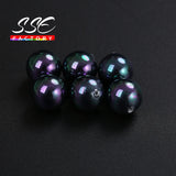 5PCS Natural Colorful Shell Pearl Round Beads for Jewelry Making