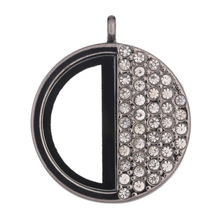 5PCS Rhinestone Charms Glass Locket DIY Craft Necklace Pendant