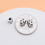 5PCS Knitted Bracelet Necklace 925 Sterling Silver Thai Silver Pentagram Beads