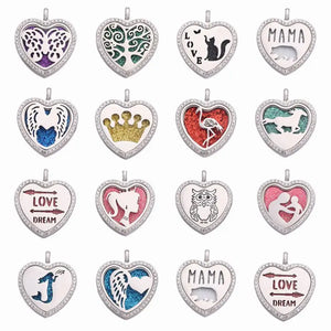 5PCS Heart Freshener Vent Oil Diffuser Perfume Aromatherapy Locket Ornament