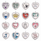 5PCS Heart Freshener Vent Oil Diffuser Perfume Aromatherapy Locket Ornament
