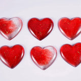 5PCS Heart Resin Mould Love Diamond Casting Epoxy Silicone Mould Pendant DIY