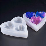 5PCS Heart Resin Mould Love Casting Molds Pendant DIY