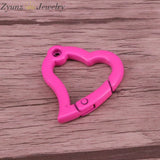 5PCS Heart Enamel Carabiner Buckle DIY Jewelry Accessories