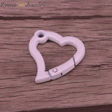 5PCS Heart Enamel Carabiner Buckle DIY Jewelry Accessories
