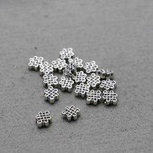5PCS Chinese Knot Spacers Metal Fittings for Girl Accessory DIY 8*10mm Hardware