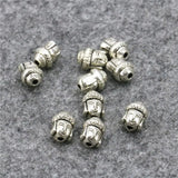 5PCS Copper Buddha Head Lucky Loose Beads 7x10mm