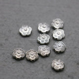 5PCS Hot Flowers Spacers Alloy Findings for Jewelry Making DIY 10mm