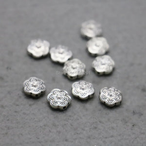 5PCS Hot Flowers Spacers Alloy Findings for Jewelry Making DIY 10mm
