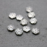 5PCS Hot Flowers Spacers Alloy Findings for Jewelry Making DIY 10mm