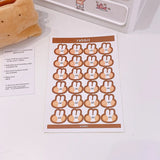 5PCS INS Cartoon Sticker Colorful Morandi Gift Package Stickers