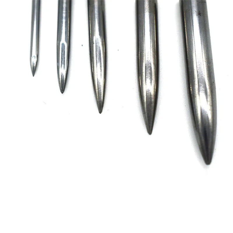 5PCS Tungsten Steel Agate Burnisher for Silver Jewellery Polishing