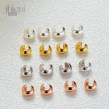 5PCS Sterling Silver Crimp&End Beads for DIY Jewelry