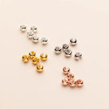 5PCS Sterling Silver Crimp&End Beads for DIY Jewelry
