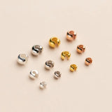 5PCS Sterling Silver Crimp&End Beads for DIY Jewelry