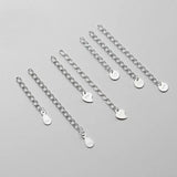 925 Sterling Silver Extension Chain 3/5cm for DIY Necklace Bracelet Anklet