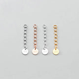 925 Sterling Silver Extension Chain 3/5cm for DIY Necklace Bracelet Anklet