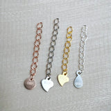 925 Sterling Silver Extension Chain 3/5cm for DIY Necklace Bracelet Anklet