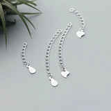 925 Sterling Silver Extension Chain 3/5cm for DIY Necklace Bracelet Anklet