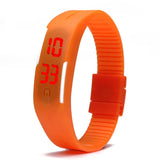 5PCS Sports LED Digital Display Touch Screen Watches Rubber Bracelets
