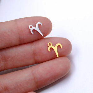 5PCS Zodiac Sign Charms for Women Jewelry Making