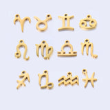 5PCS Zodiac Sign Charms for Women Jewelry Making