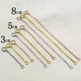 5PCS Sterling Silver Chains with Lobster Clasps for DIY Necklace