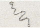 5PCS 925 Sterling Silver Extended Chains with Lobster Clasps for DIY Necklace