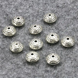 5PCS Copper Round Abacus Beads Ball Carved Accessory Jewelry Making Metal Crafts