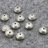 5PCS Copper Round Abacus Beads Ball Carved Accessory Jewelry Making Metal Crafts