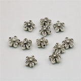 5PCS Flower Carve Copper Separator Beads 8mm