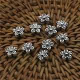 5PCS Flower Carve Copper Separator Beads 8mm